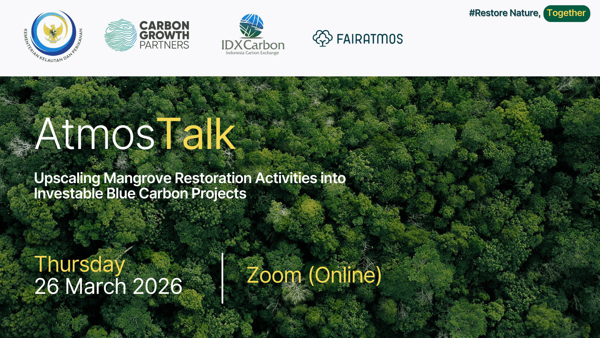 AtmosTalk: Upscale Mangrove Restoration into Investable Blue Carbon Projects